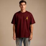 Ren Light maroon T-Shirt Ren Light Phoenix Prosperity Tee – Maroon