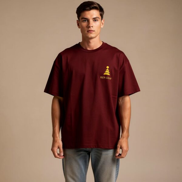 T-Shirt Ren Light Phoenix Prosperity Tee – Maroon